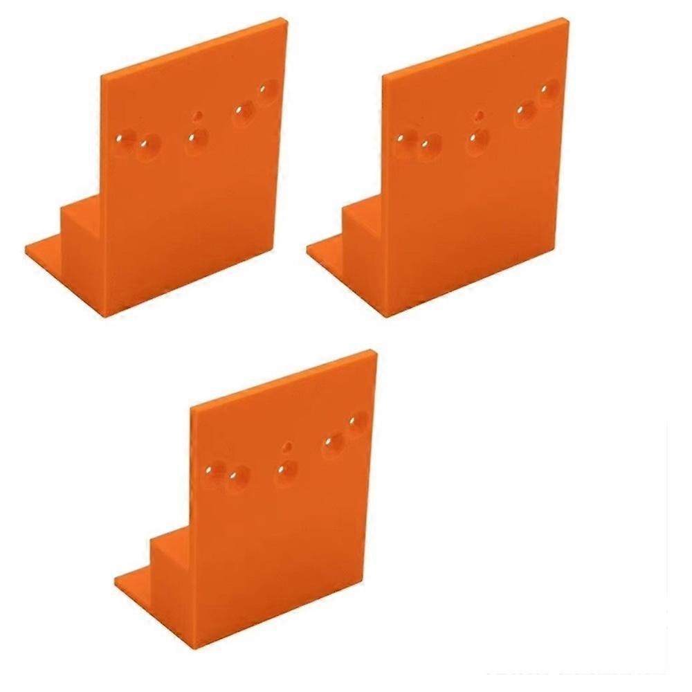 Stepped Positioning Plate for Wardrobe Side Installation Precision Tool Orange Plastic Hinge Mounting Cabinet Assembly