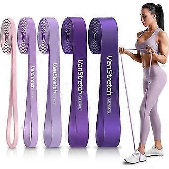 5-Tier Resistance Bands for Pull Up Assistance & Home Workout - Heavy Duty Elastic Exercise Bands for Strength Training, Muscle Building
