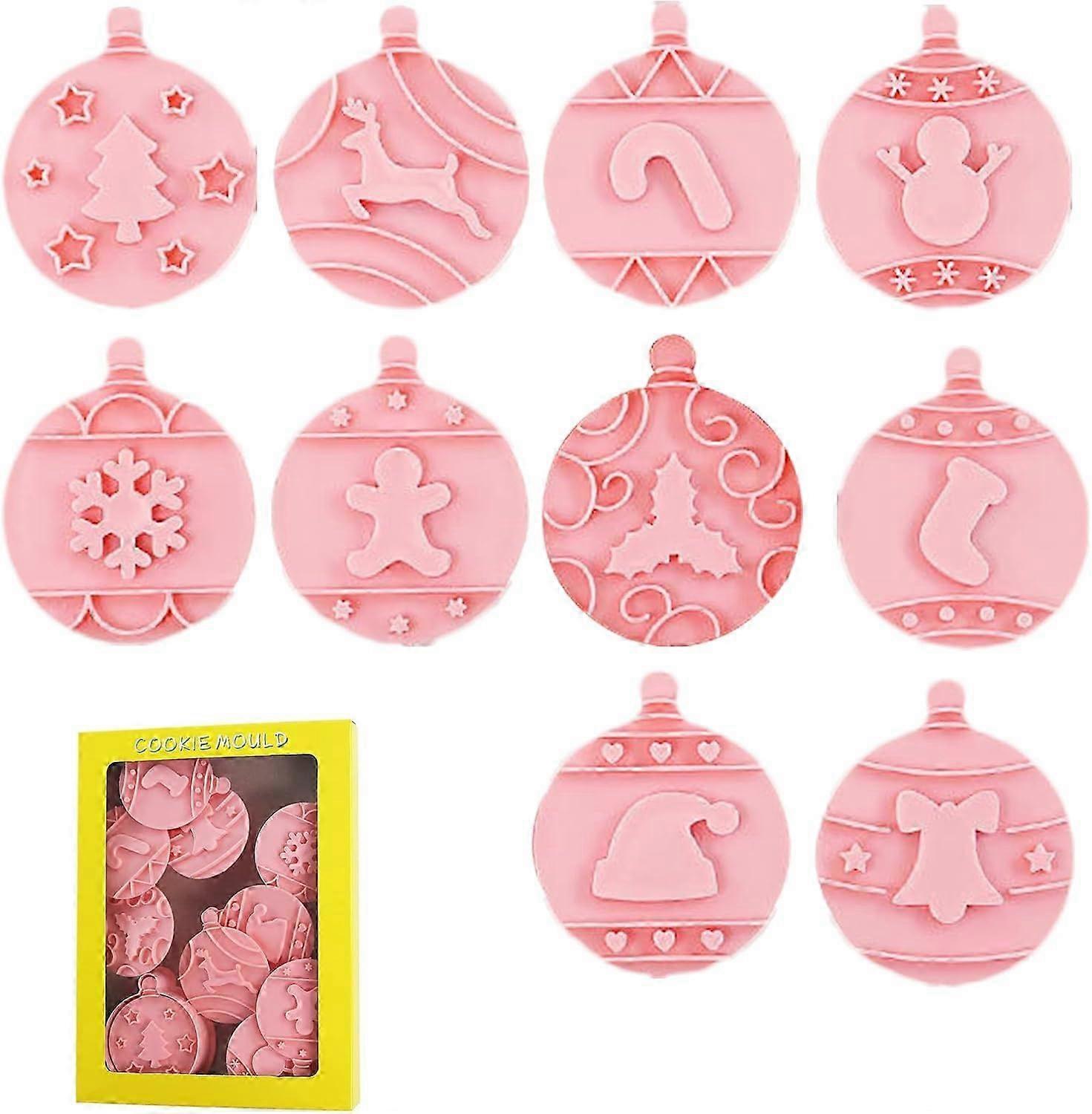 Festive Hand-Pressed Cookie Molds