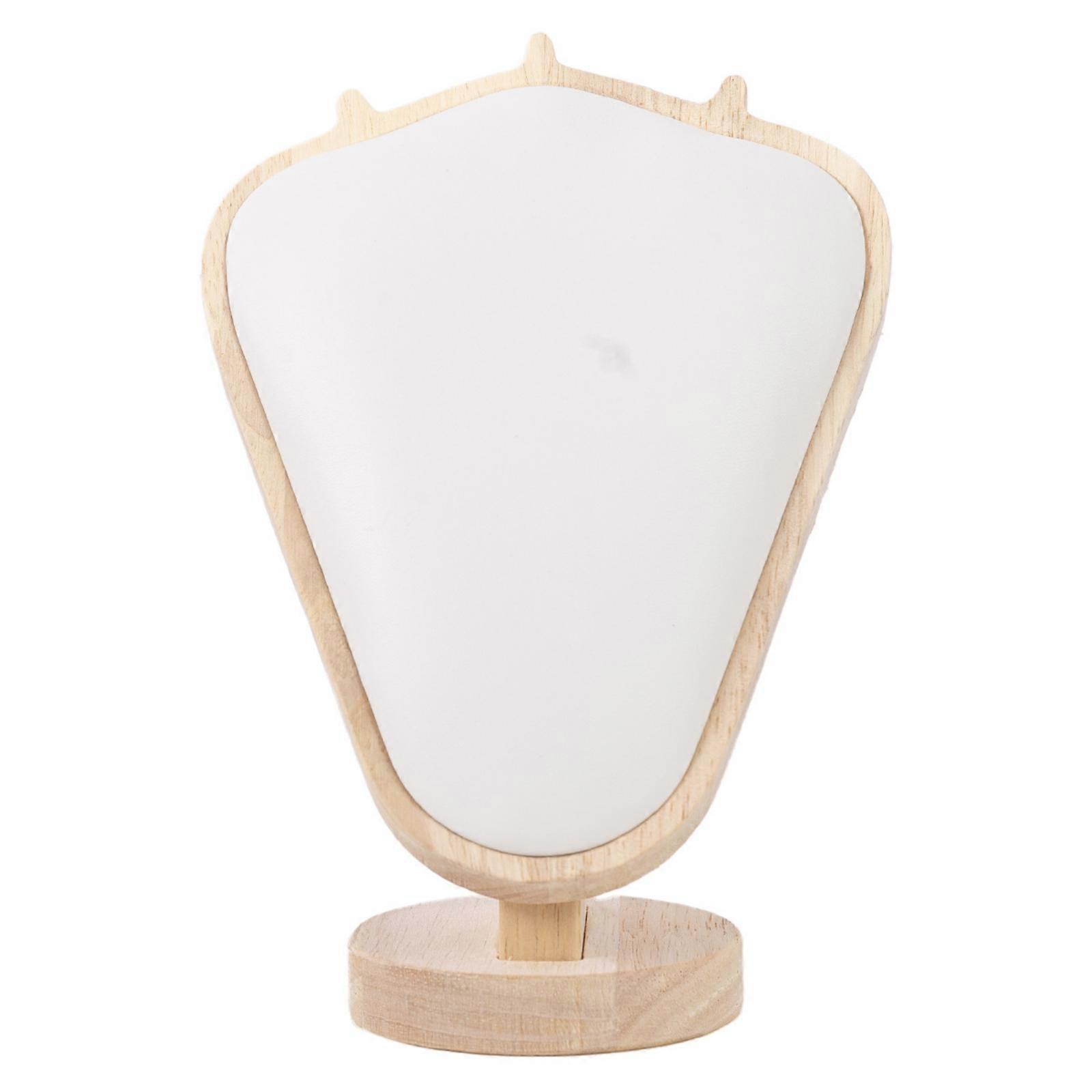 Sturdy Necklace Display Bust with Base textileCovered Front Panel, Lightweight