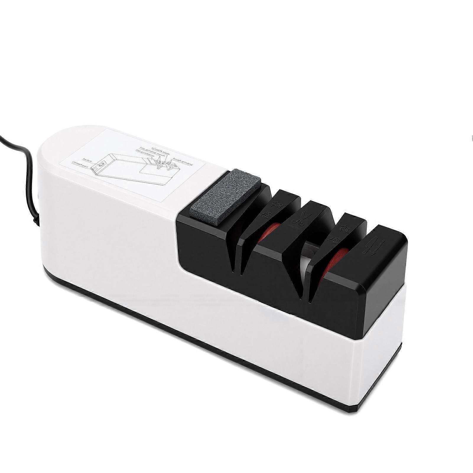 Electric Cutter Sharpener Automatic USB Powered Multi Functional Sharpening Tool for Kitchen Chef Home Use