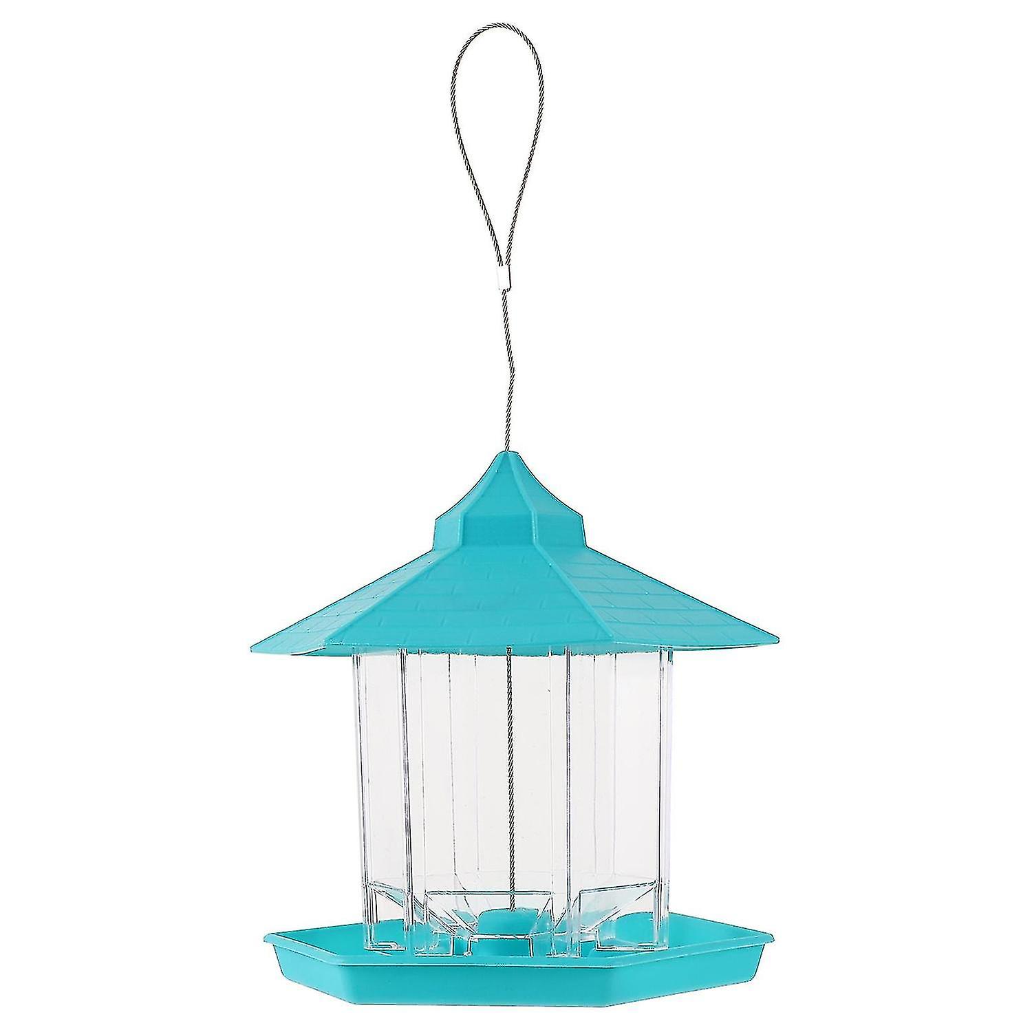 1pc Plastic Bird Feeder Decorative Bird Feeder Hanging Pet Feeding Tool