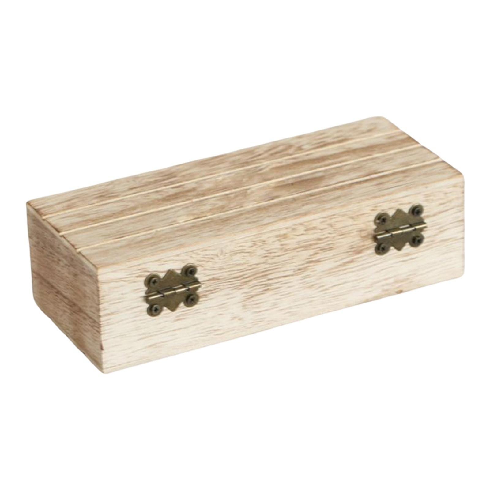 Retro Wooden Eyeglasses Box Eyeglasses Case Container for Eyeglasses