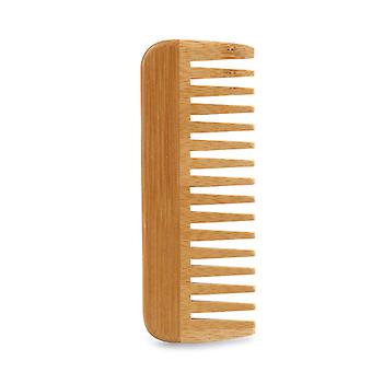 Natural Bamboo Wide Tooth Comb Detangling Combs Anti-Static Curly Hair for Women Men Smoothing Massaging Home Salon Use