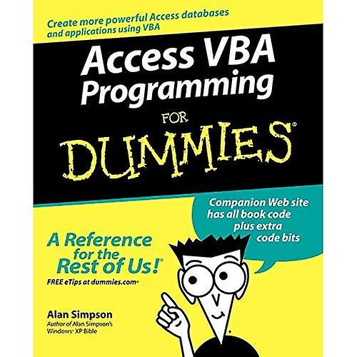 Access VBA Programming For Dummies