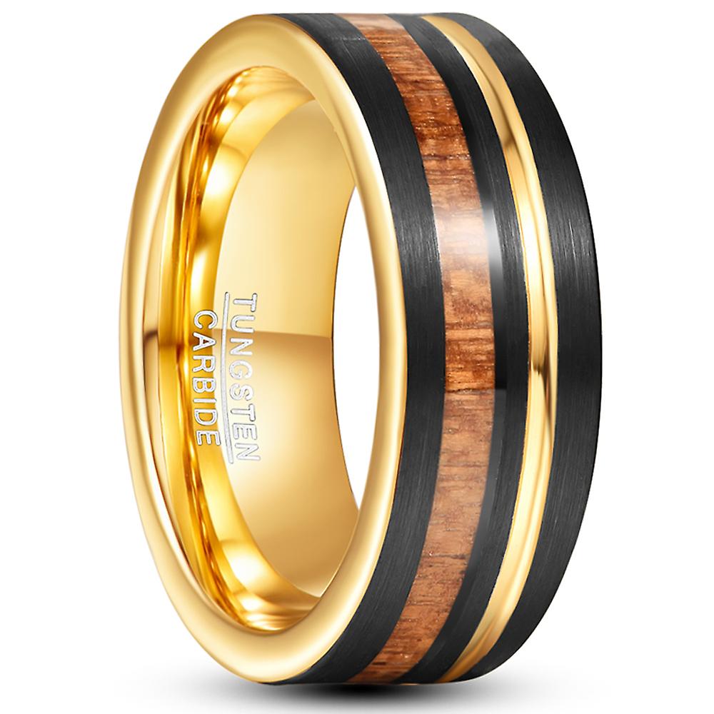 8mm Width Men's Tungsten Carbide Steel Ring