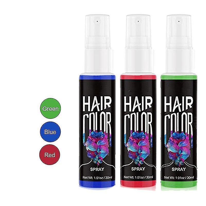 新しい一時的なヘアカラースプレー洗い流しパーティーファンシードレス盛り合わせ色染料