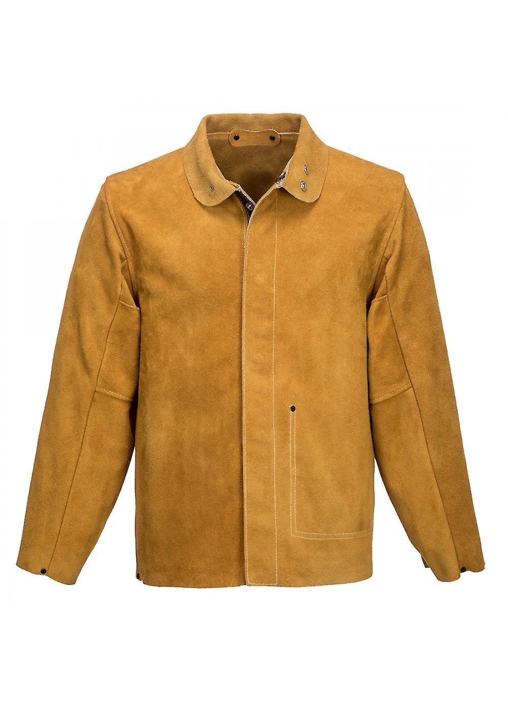 Men's Portwest Leather Welding Jacket SW34