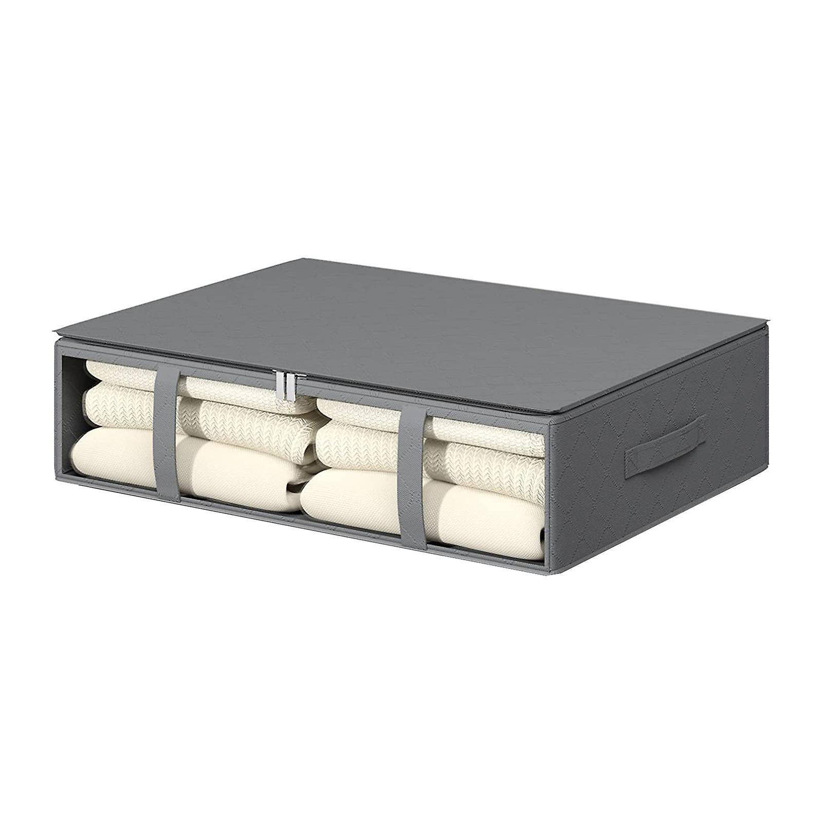 Under Bed Clothes Storage Bins  Breathable Fabric Clothes Organizer