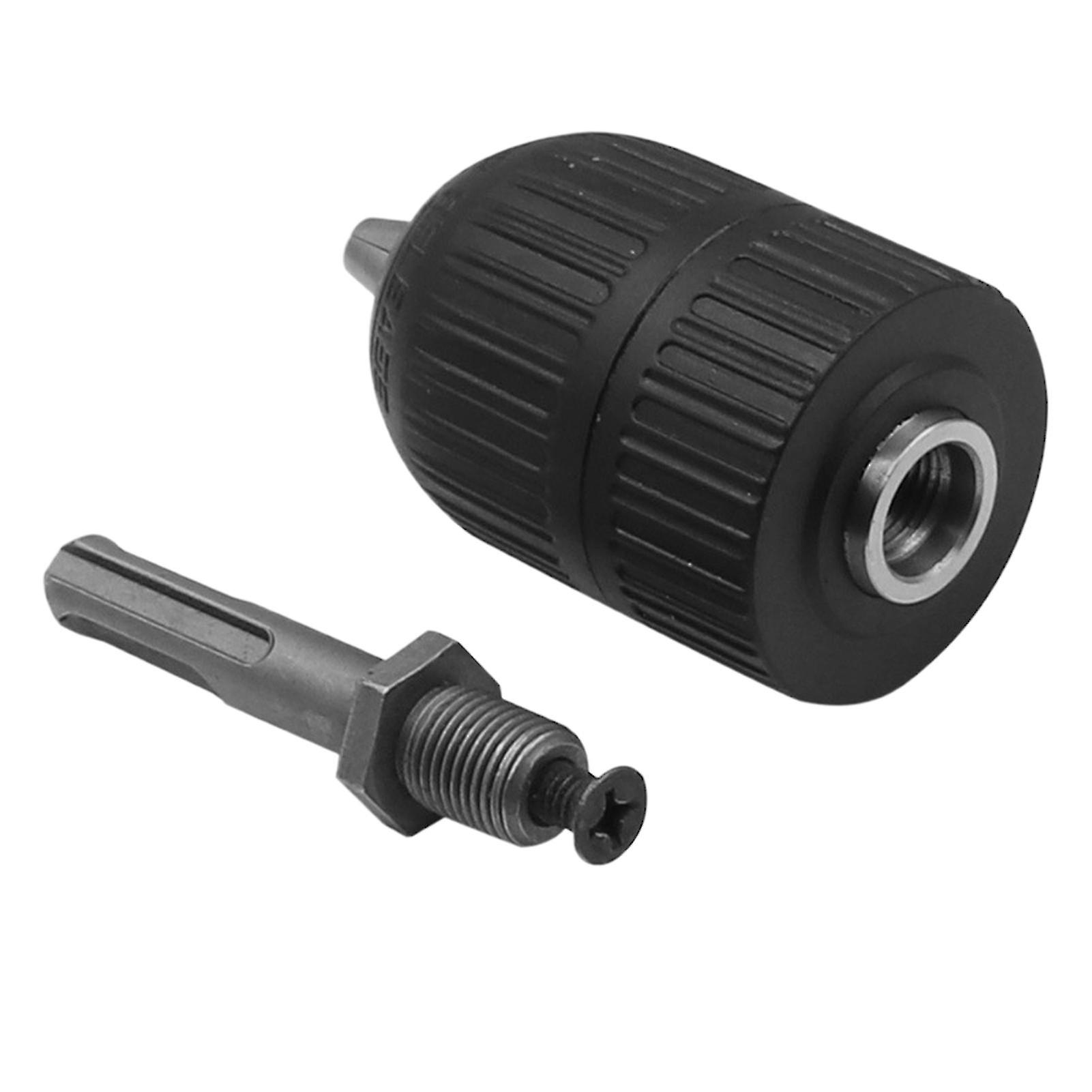 1 Set 2-13mm Drill Chuck Large Clamping Range Quick Replacement Self-locking Drill Conversion Chuck Workshop Supply