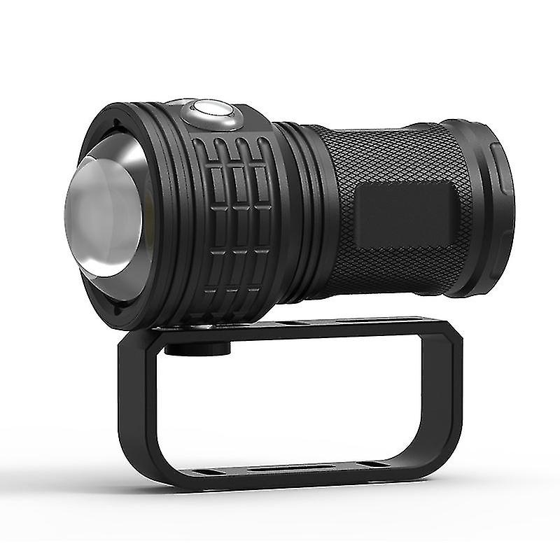 8000lm Sukellus taskulamppu valokuvaus Led-valo vedenalainen 80m Ipx8 Cob Torch Lampu monitoiminen sukellusvalo taskulamppu