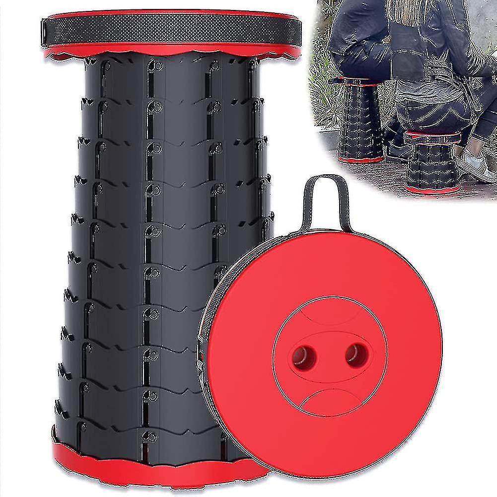 Portable Camping Folding Stool Telescopic Wooden Step Up To 200 Kg. Height