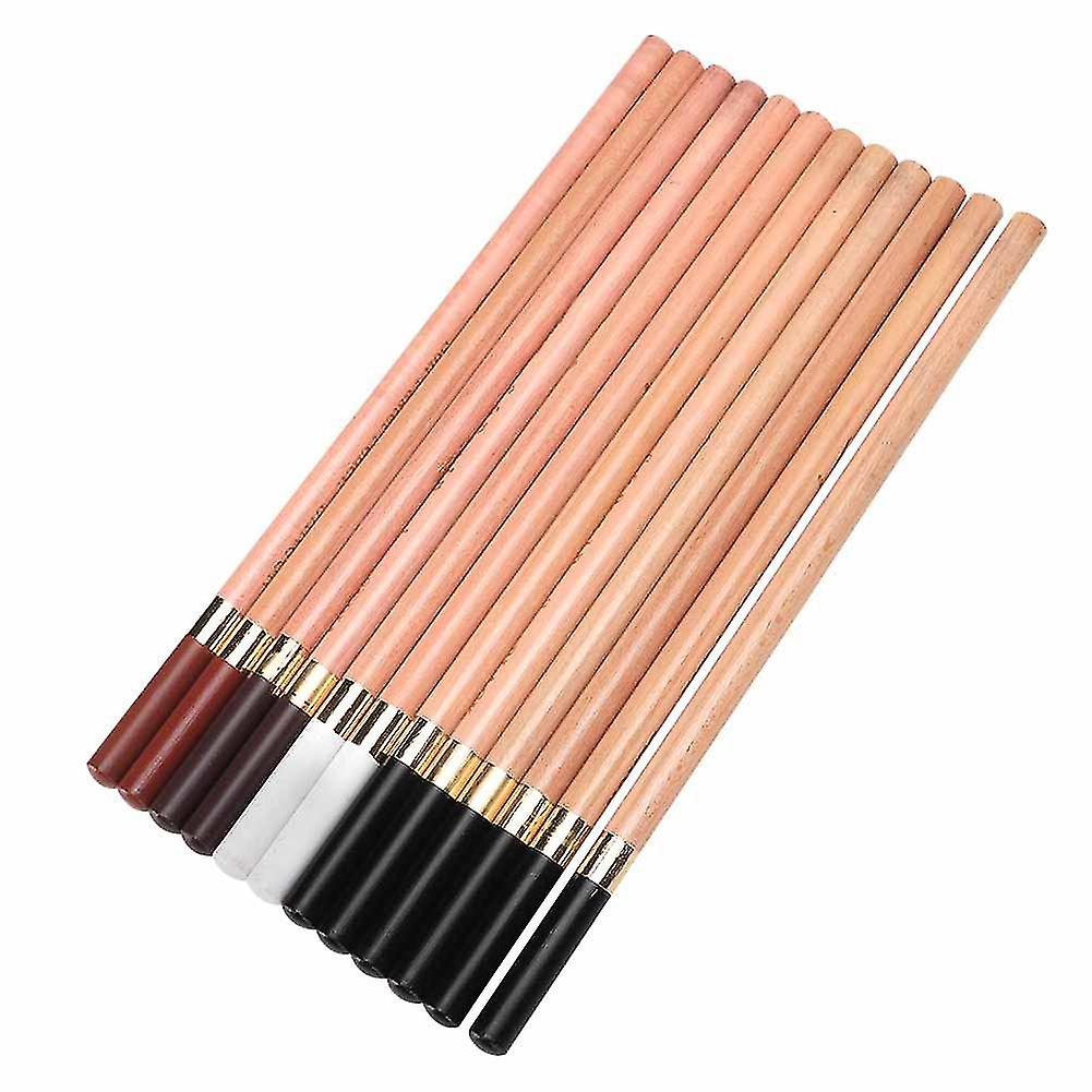 12PCS Sketching Pencils Set with 4 Colors Charcoal Art Box