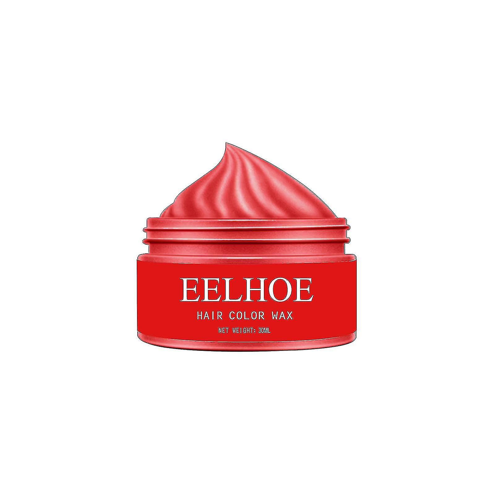 Eelhoe الشعر المؤقت الشمع الجدة رمادي الشعر الملونة الشمع الشعر الطين اللون الطبيعي لمرة واحدة من السهل الصباغة