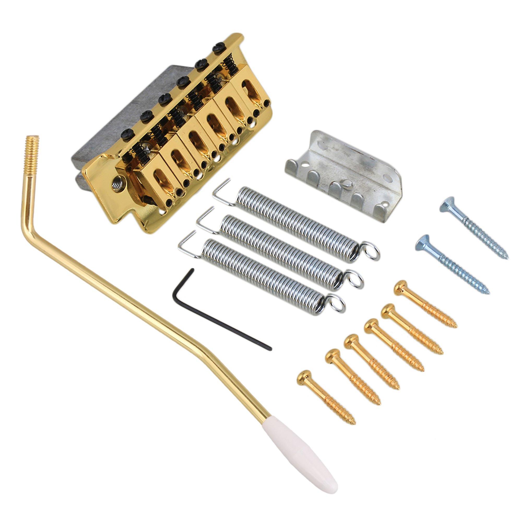 Gold 6 Strings Electric Guitar Screw Tremolos Bridge 10.5mm