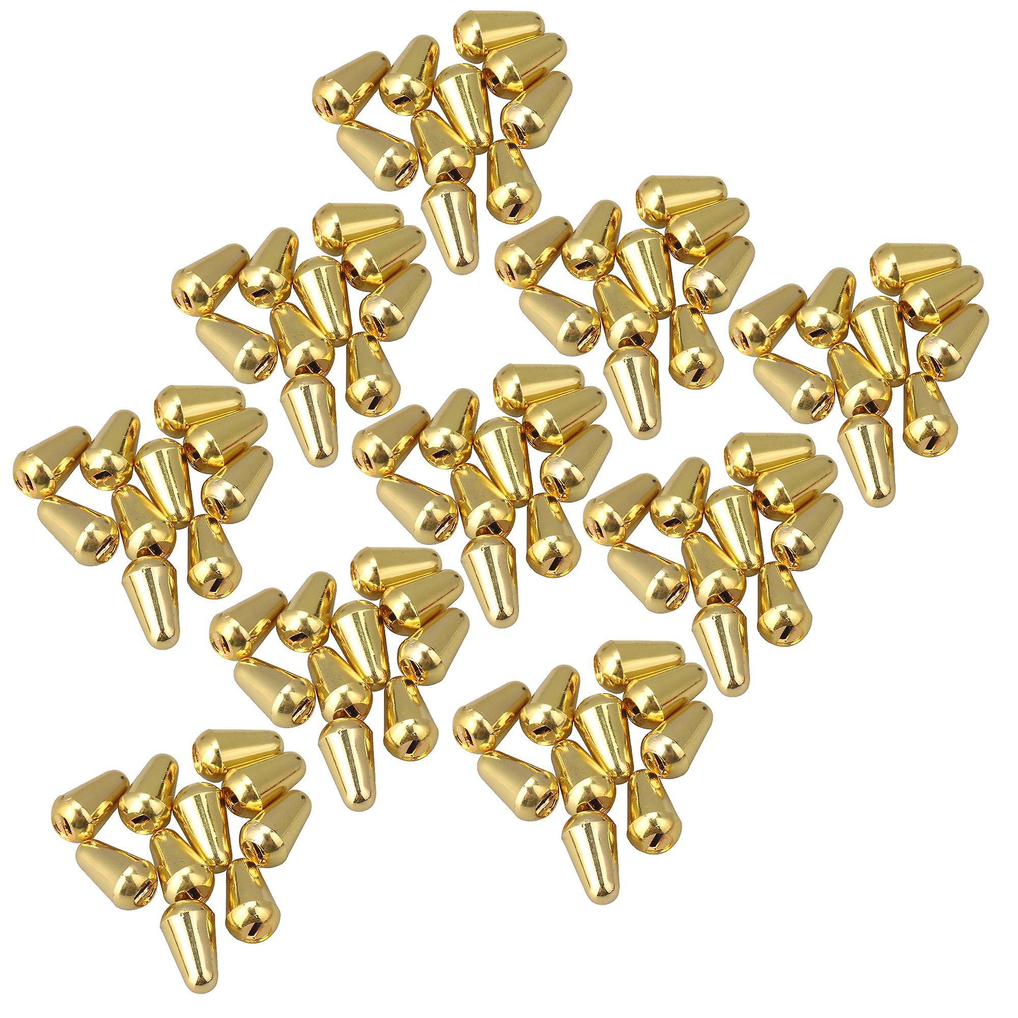 100 Pieces Plastic Golden Electric Guitar Switch Tips Musical Tool Part