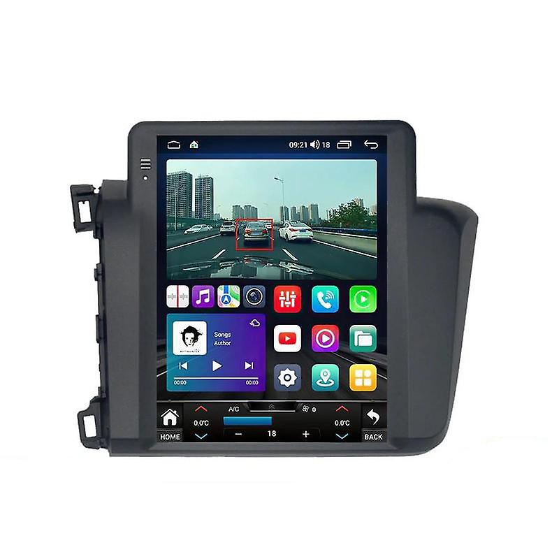 Car Radio Multimedia For Honda Civic 2012-2015 Video Player Android Auto Carplay Tesla Style 2din