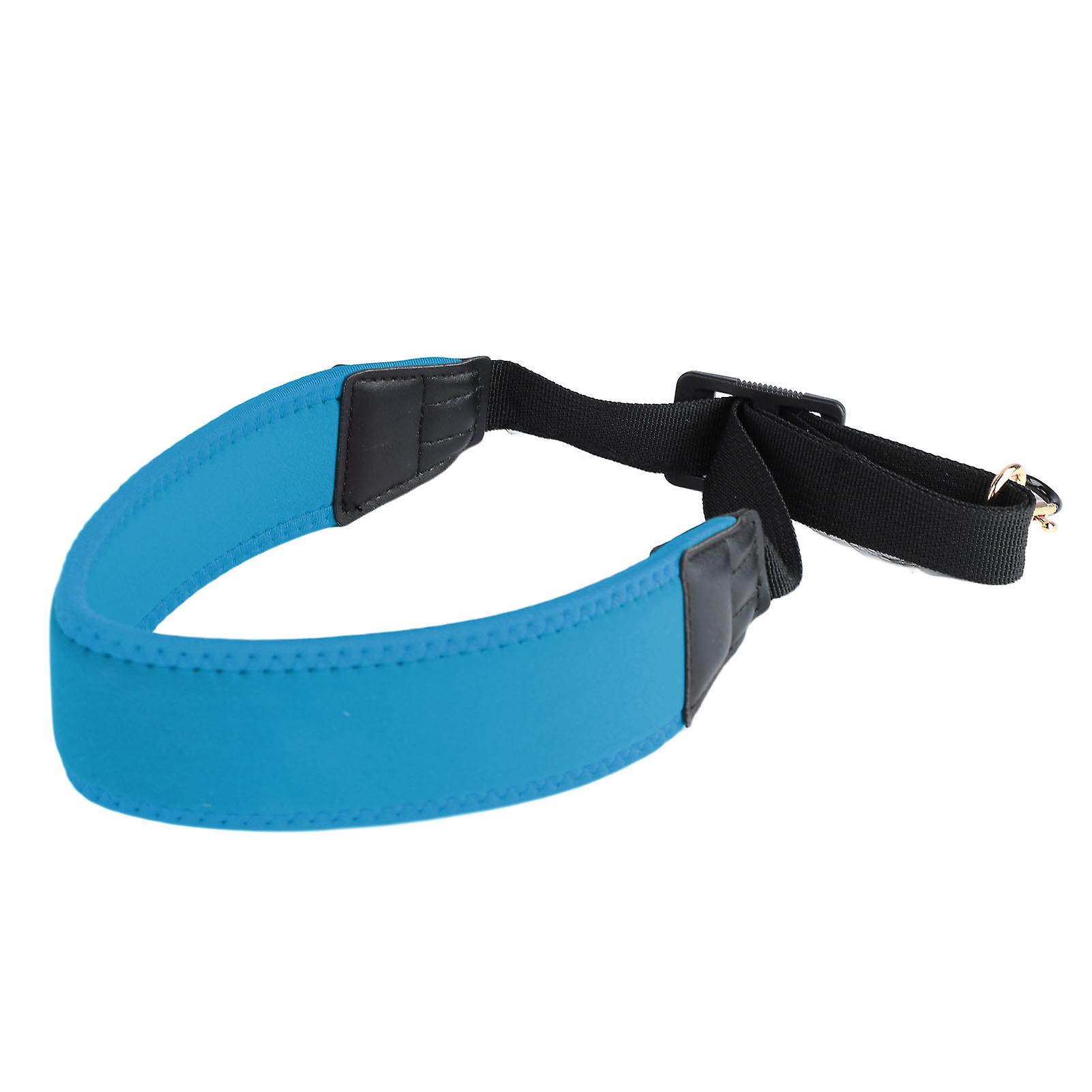 Sax Shoulder Strap Length Adjustable Comfortable Saxophone Single Shoulder Harness Replacement Blue 
