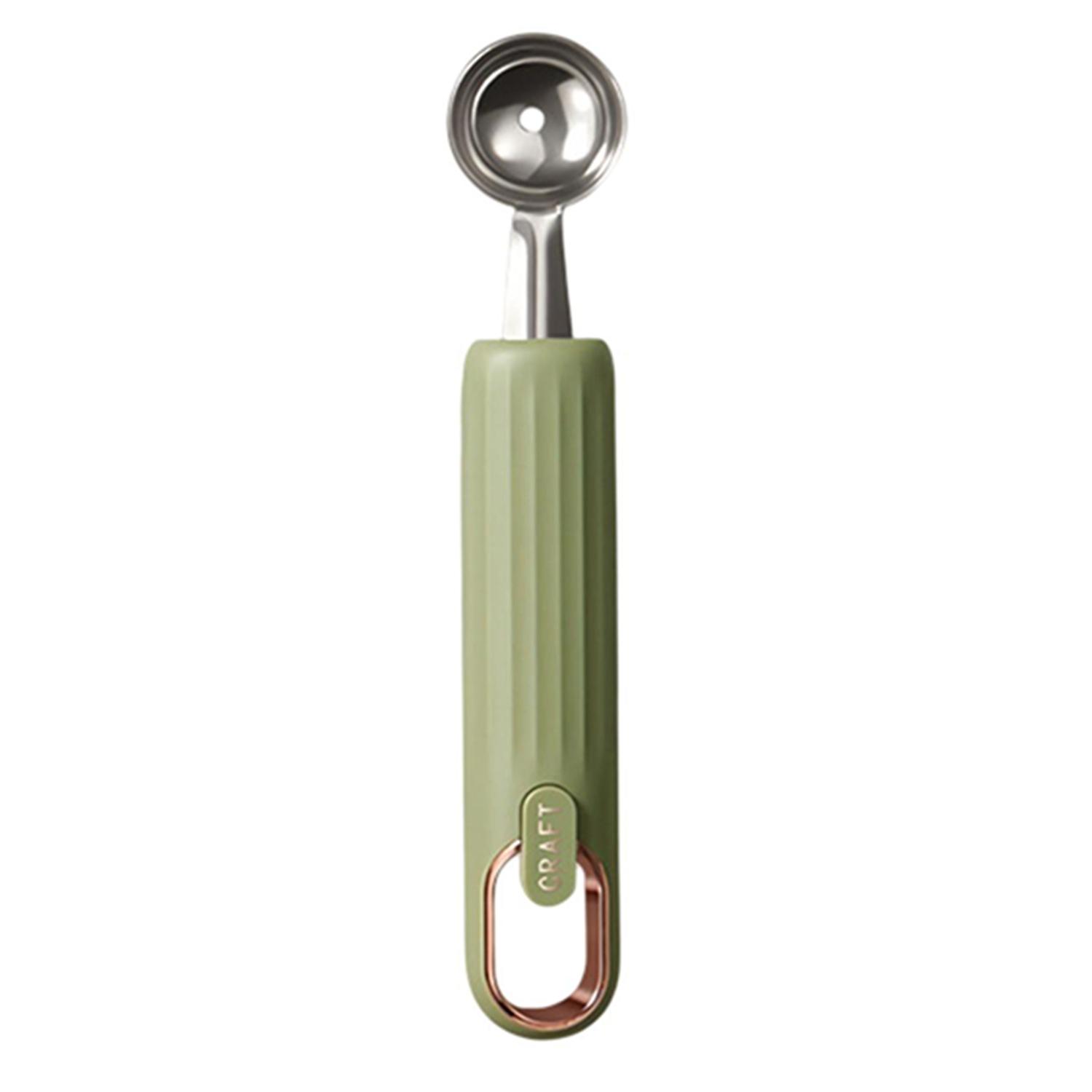 Fruit Digger Scoop Hanging Hole Design Comfortable Handle 304 Stainless Steel Smooth Edge Ergonomic