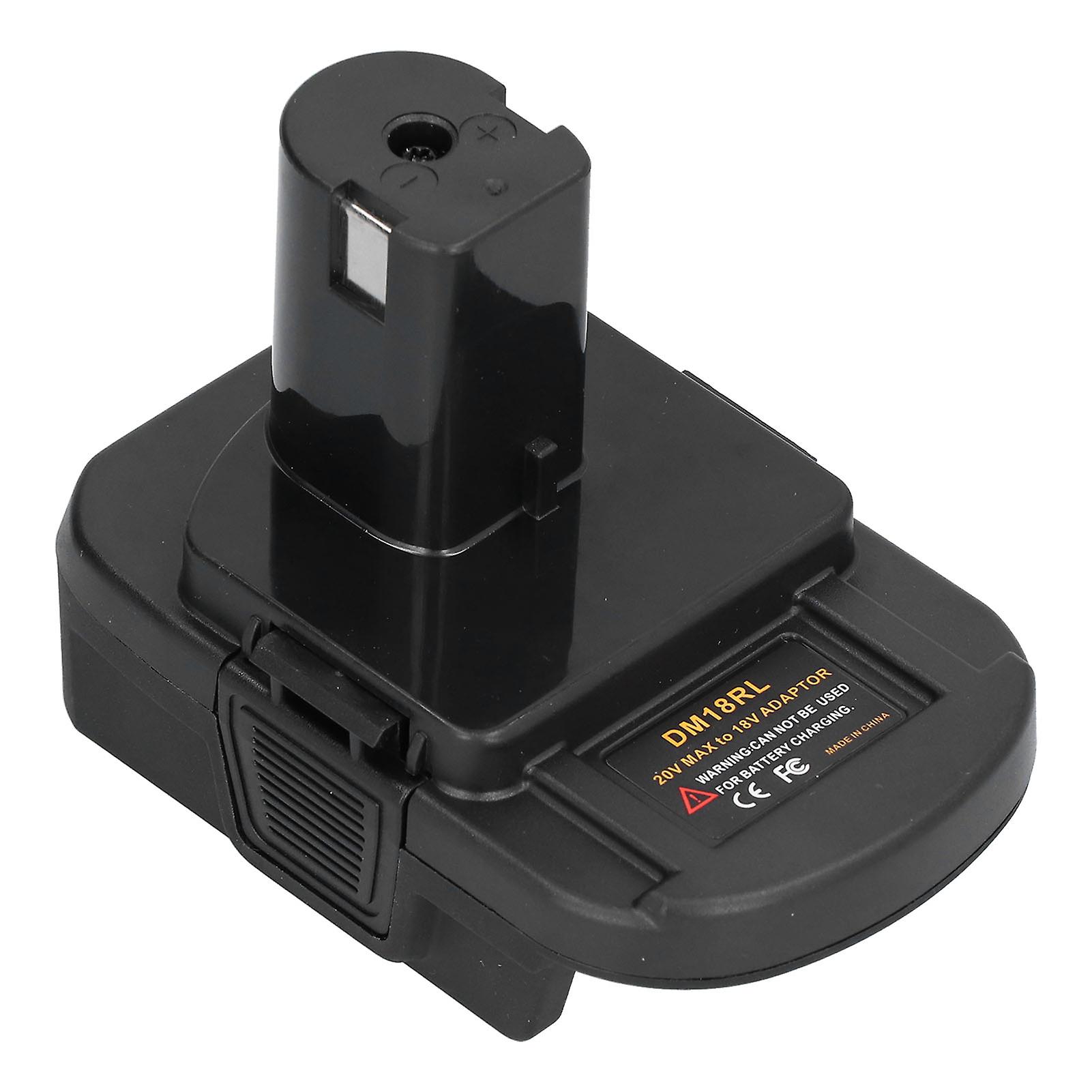 DM18RL Adapter Converter for Milwaukee M18 20V Lithium Battery Compatible with DCB200 DCB203 DCB205 DCB206 Models