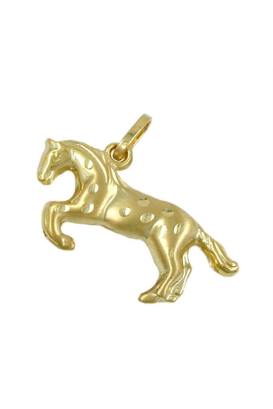 Pendant Horse Diamond Cut 9k Gold - Gl430525