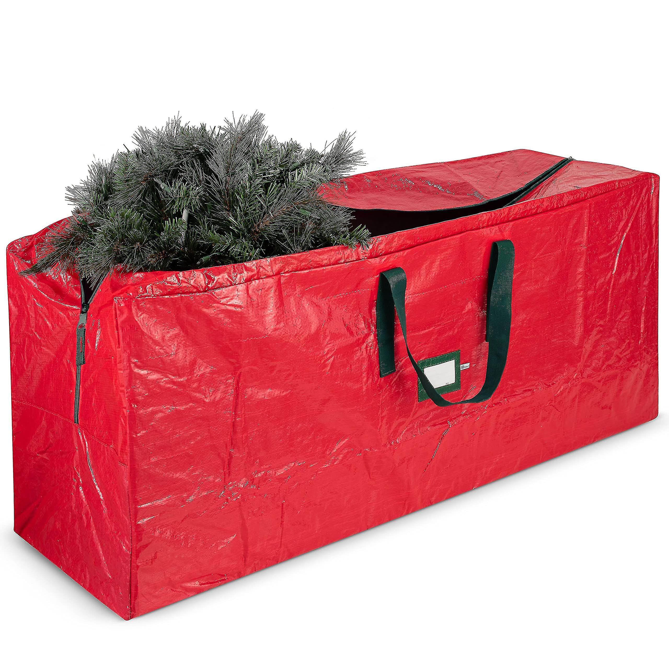 Large Christmas Tree Storage Bag - Fits Up To 9 Ft Tall Holiday Artificial Disassembled Trees With Durable Reinforced Handles Dual Zipper - Waterpro