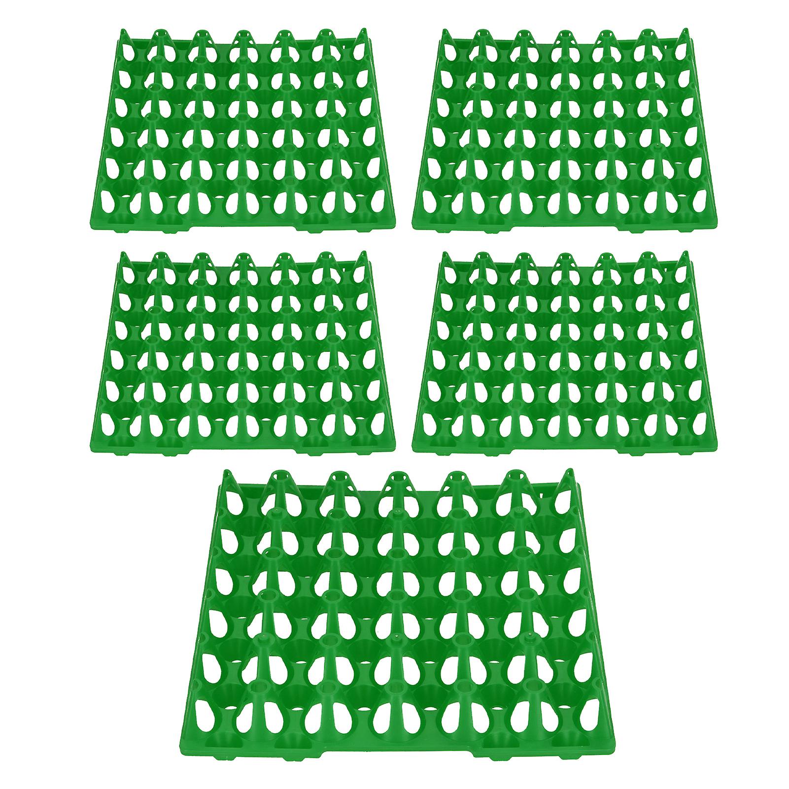 Green Plastic Egg Trays – 30-Cell Storage Crates for Farm or Home Use
