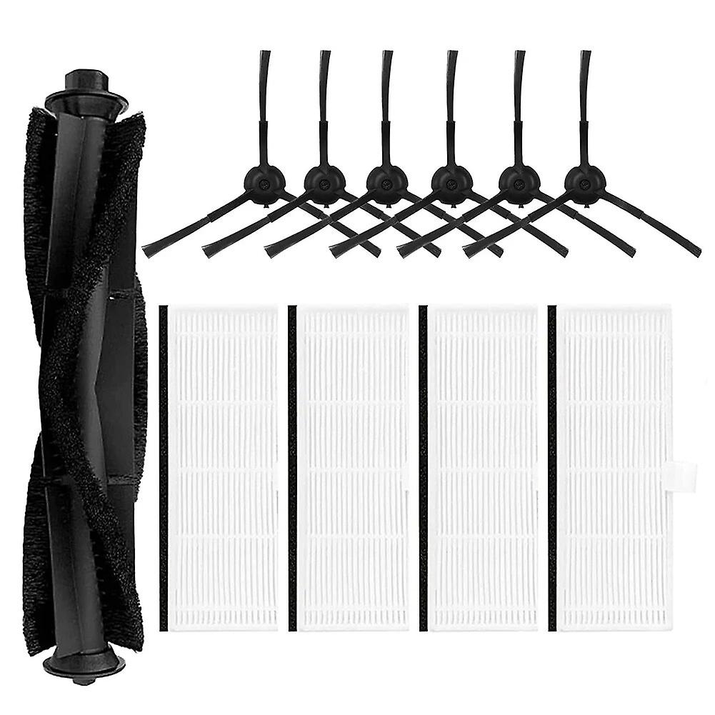 Paint Roller Filter Side Brush for IHome IHRV6 IHRV14 Self Empty Robot Vacuum Cleaner Dust Collector Reusable Spare Parts Kits~29490