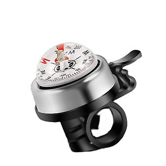 Veeki  Bicycle Accessories Ring Loud Sound Mini Thumb Bike Cycling Horn Loud Handlebar Bell Navigator Bicycle Bell with Compass