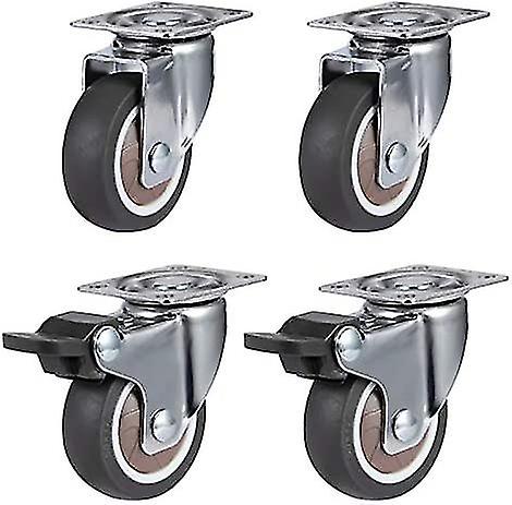 Set Of 4 Garden Crib Fixing Clamps With 2" Soft Rubber Brakes