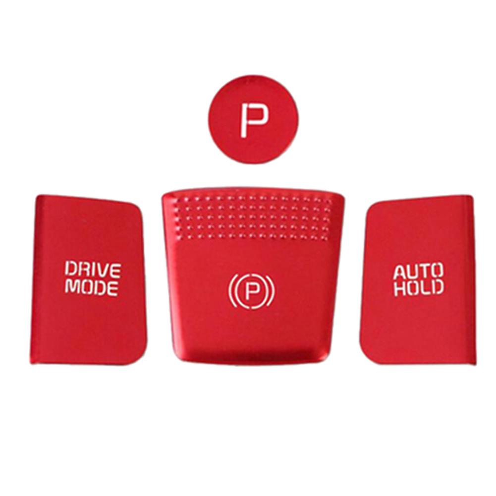 4Pcs Car Central Control Gear Button Sticker Cover Trim Panel Frame for KIA Carnival 4 KA4 2020 2021 2022 Red