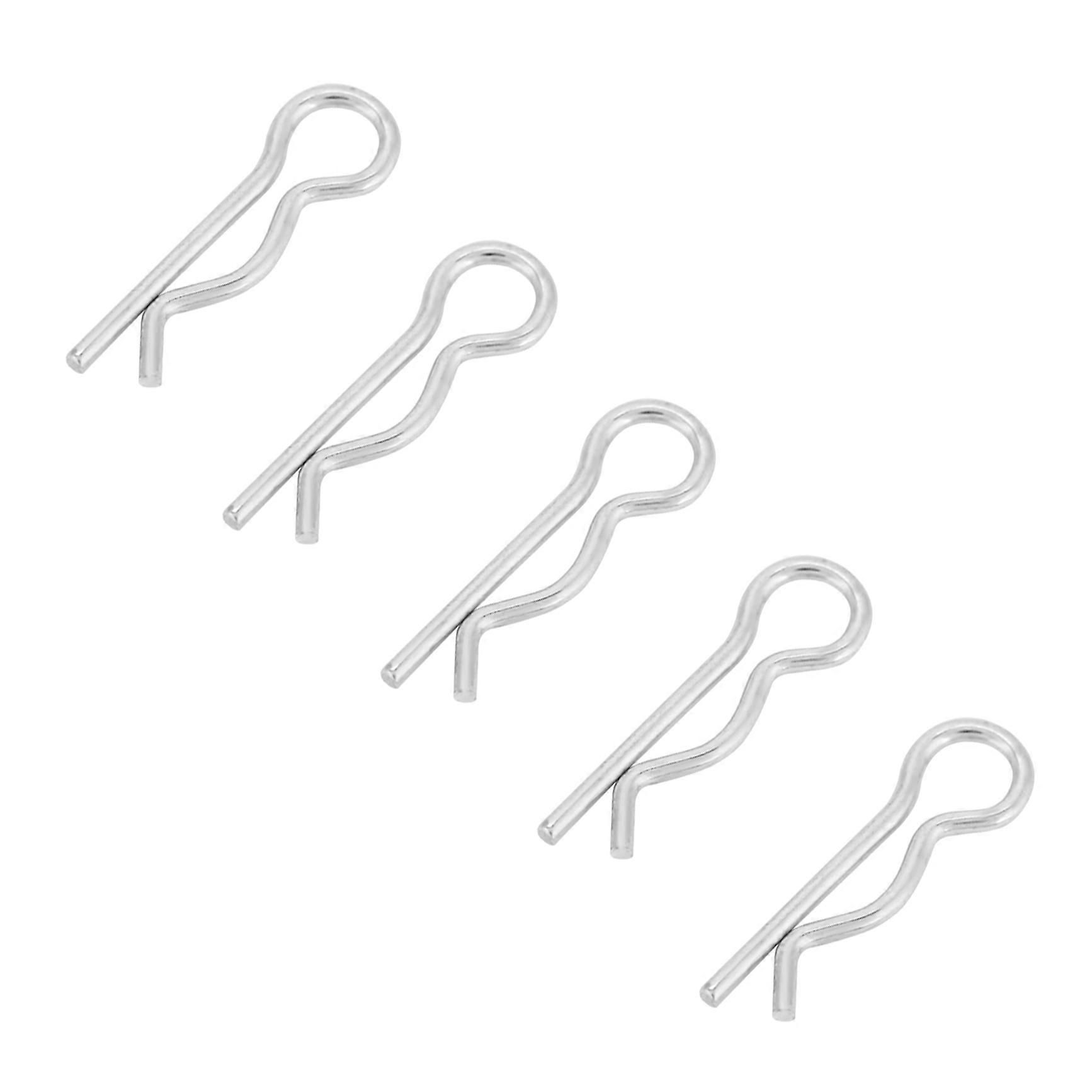 1.2x20mm R Type Zinc Plated Cotter Pin Clips, 30 Pack