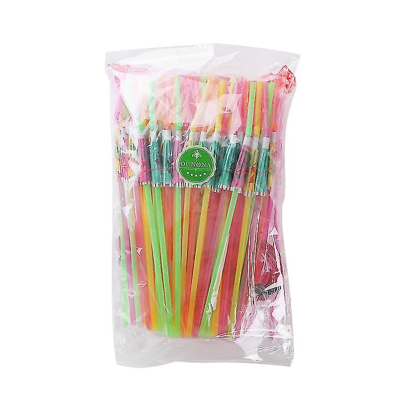 The New 100pcs Flamingo Drinking Straw
