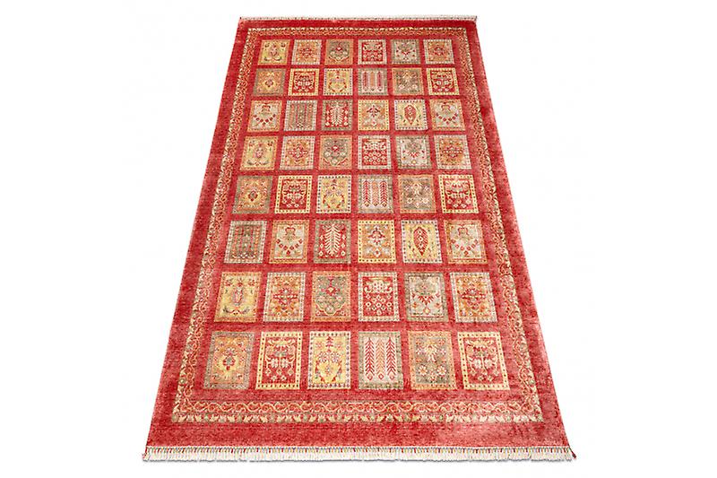 HERIZ A0985A carpet Oriental, frame burgundy - bamboo yarn, exclusive, stylish