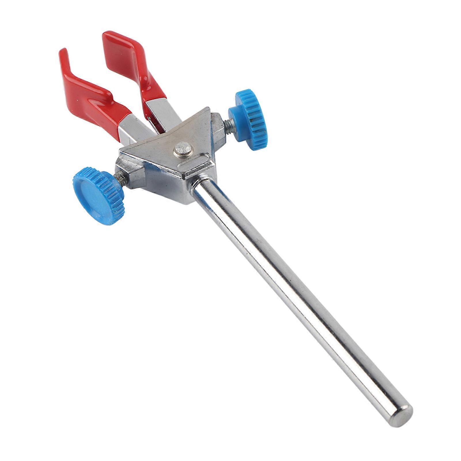 مختبر أداة مزدوجة منظم الكيميائية قارورة المشبك البلاستيك وسبائك الزنك معوجة اختبار أنبوب حامل