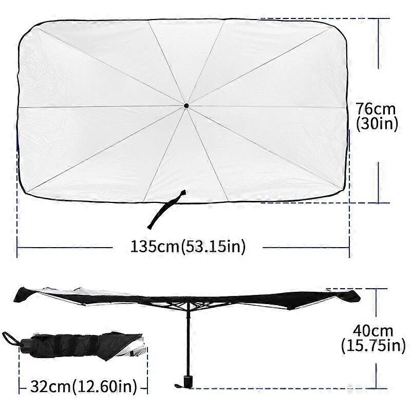 Car Windshield Sun Shade Umbrella UV Reflection Parasol Auto Sunshade Visor Cover For BMW X5 E70 F34 G38 E53 G20 X1 F48 X2 F39 Vehicle Decor Accessory