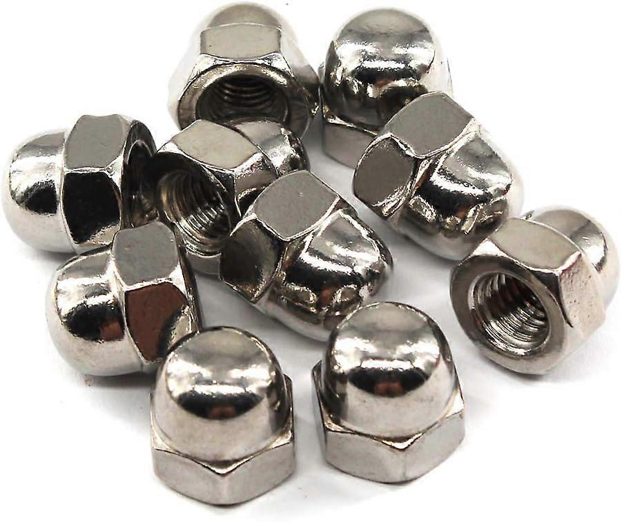 M10 Acorn Cap Nut Hex Nut Set 304 Acier inoxydable (20 pièces)