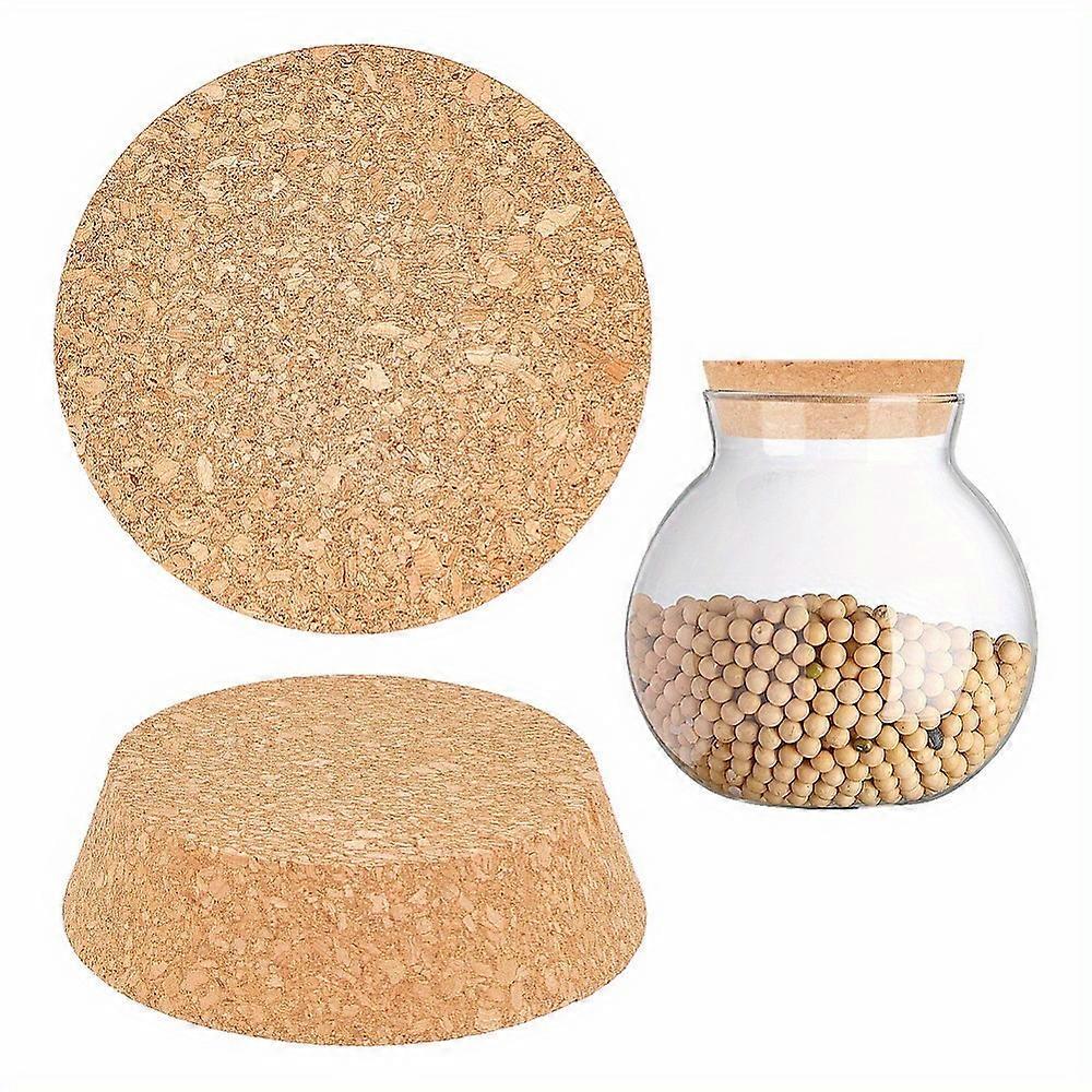 2Pcs Cork Bottle Stoppers Wine Accessories Wheat 110x30mm Bottom Diameter: 90mm