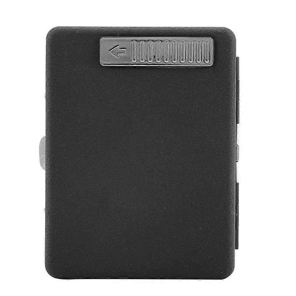 Rechargeable USB Windproof Flameless Electric Lighter Cigarette Case