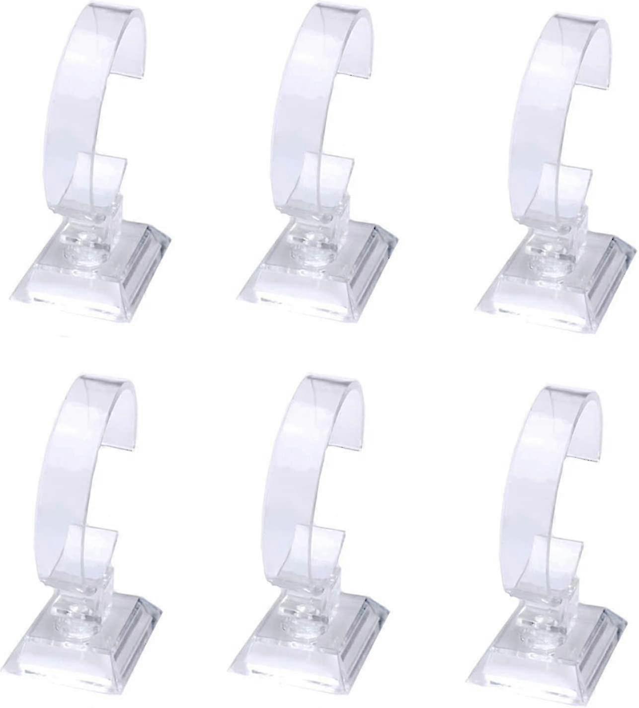 6 Pack Acrylic Watch Display Display Stands For Watches Bracelets Commercial Use Desks Shops Display Stands
