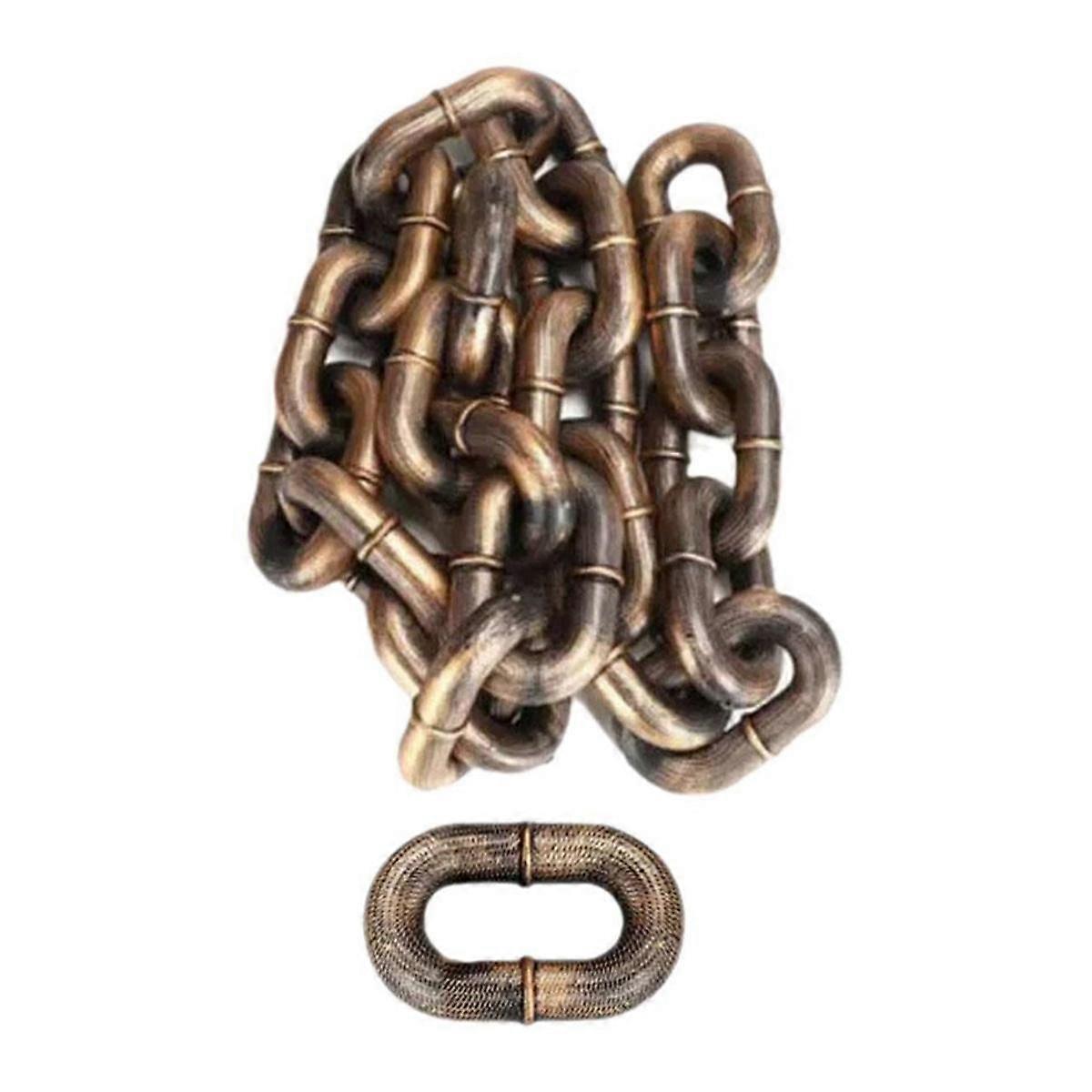 Dog Traction Rope Simulation Thick Chain Big Iron Chain Funny Prank Dog Walking Pet Supplies Rope Copper Color