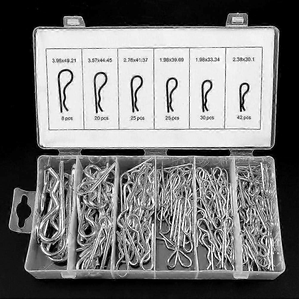 150pcs Split Pins Stainless Steel R Type Split Pins Heavy Duty Galvanized Spring Loaded Split Pins R