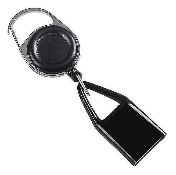 Retractable Keychain Lighter Case (Black, 10pcs)