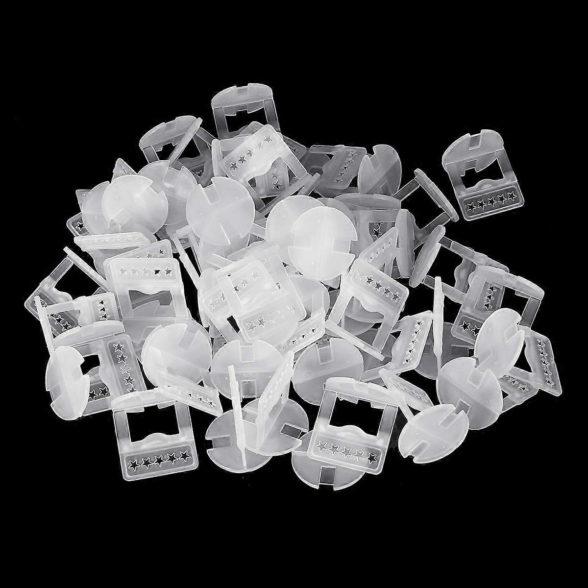 100Pcs 1.5mm Tile Leveling System Plastic Spacers Tiling Tool Flooring Clips