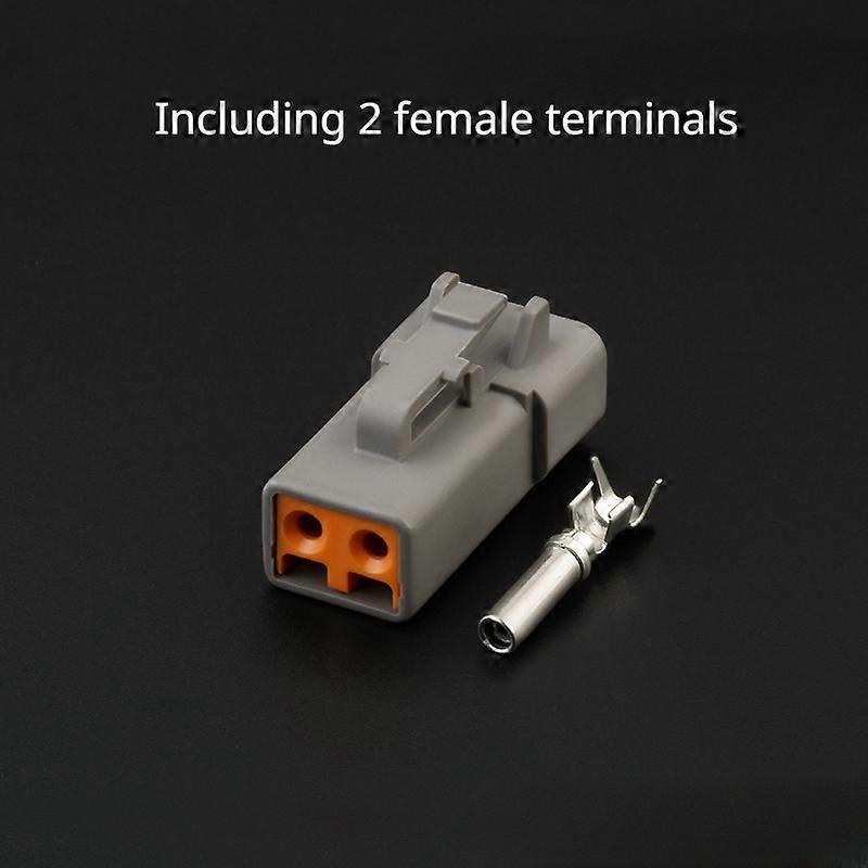Automobile waterproof Car power connector Dechi DTP04-2P excavator DTP06-2S heavy truck radiator fan