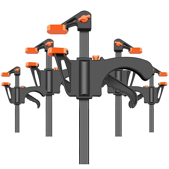 4 Inch Clip Quick Ratchet Release Speed Squeeze Wood Working Work Bar F Clamp Clip Kit Spreader Gadget Tools Diy Hand Tool