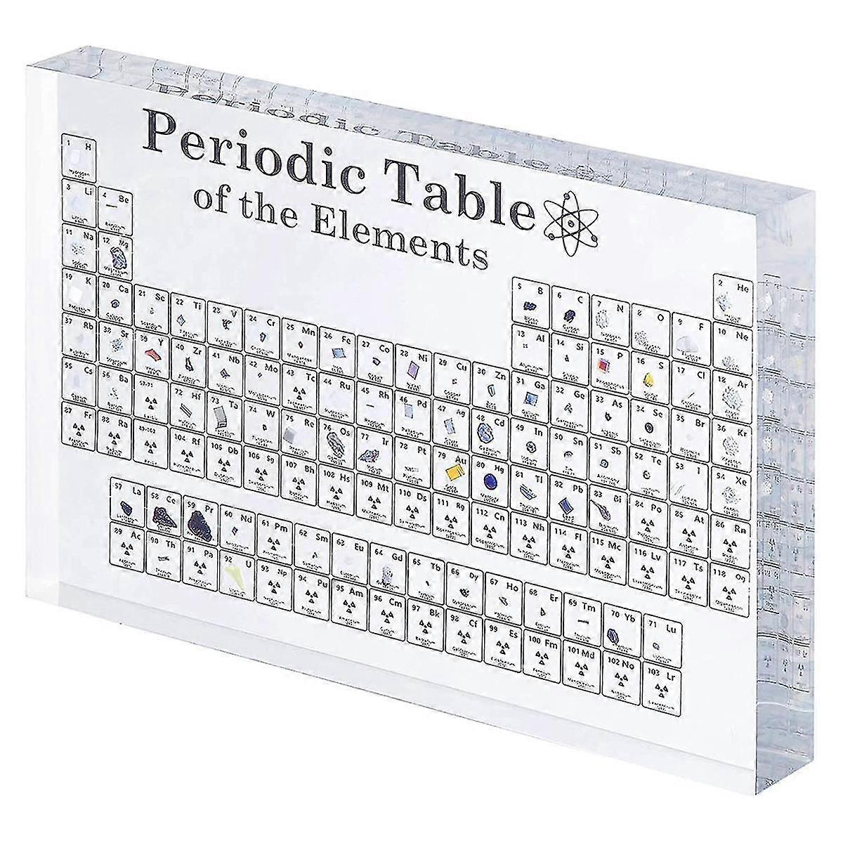 Periodic Table With Real Inside, Real Periodic Table, Tabla Periodica Con Elementos Reales