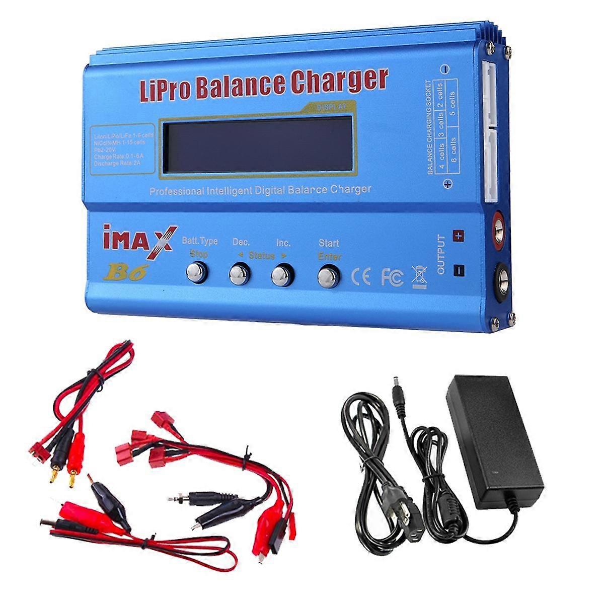 For B6 80W Lipo Battery Charger+T Plug Lipo NiMh Li-Ion Ni-Cd Digital Lipro Balance Charger Battery