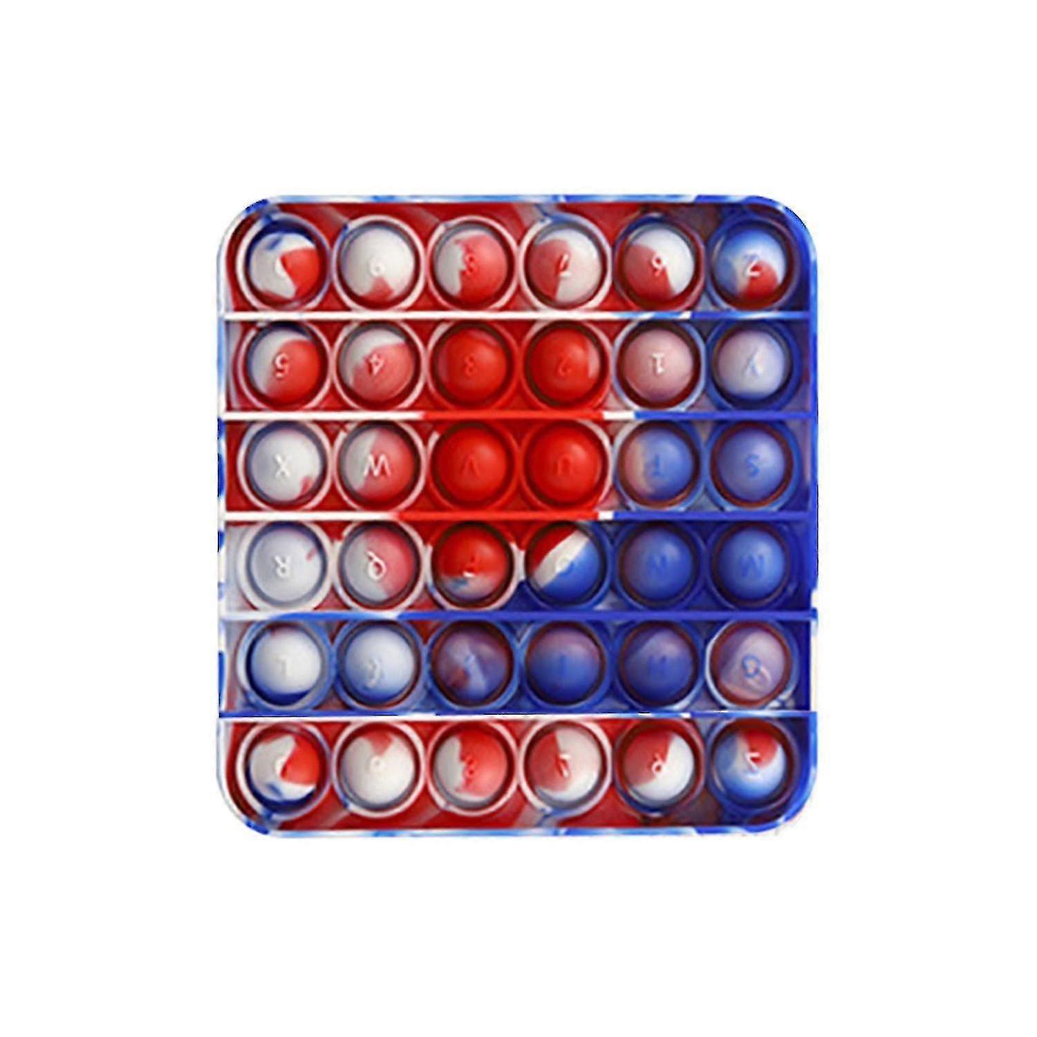 Stress Relief Red And Blue Square Shape Toy