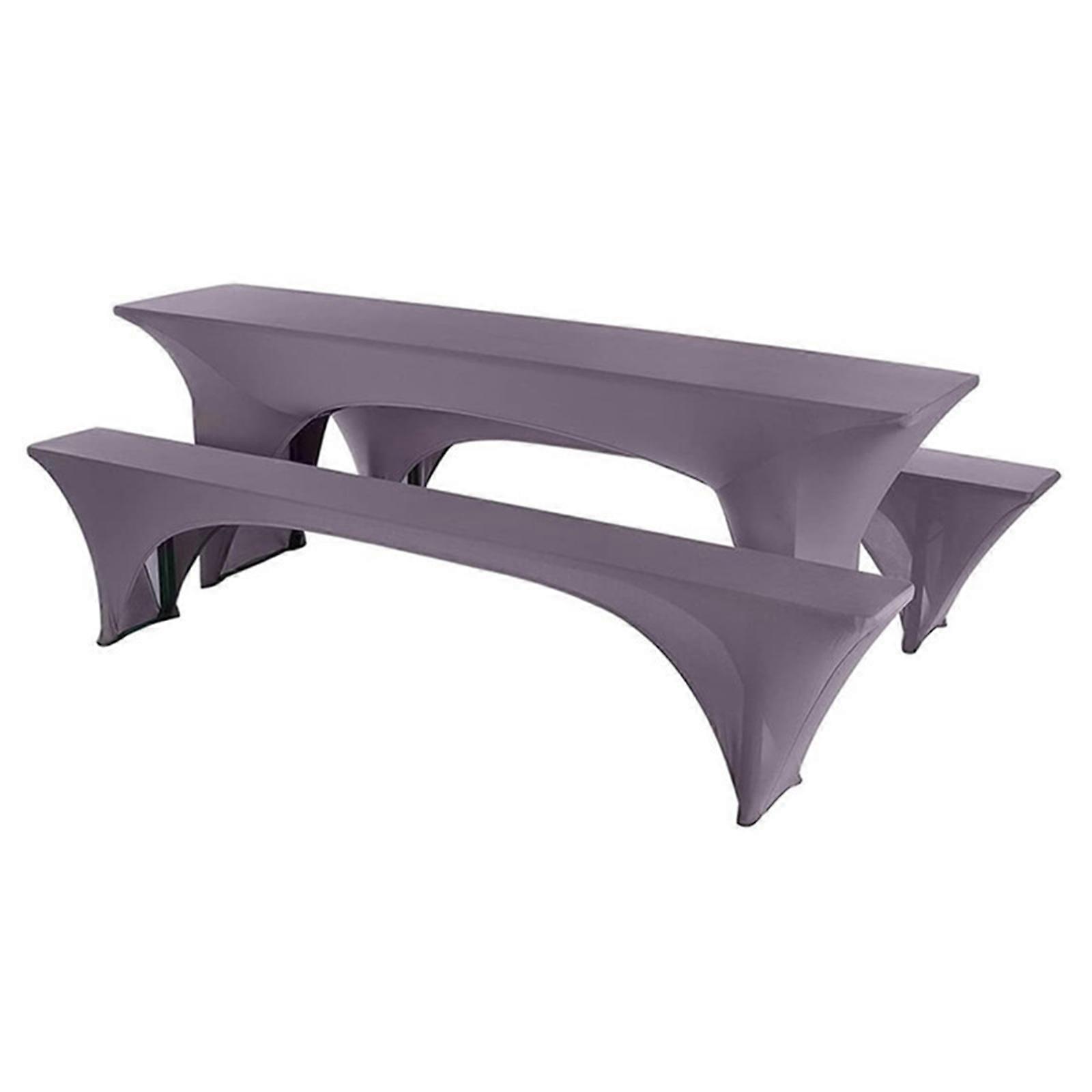 Elastic Table Bench Cover Reusable Washable Tablecloth Fade Resistant for Family Wedding Restaurant New